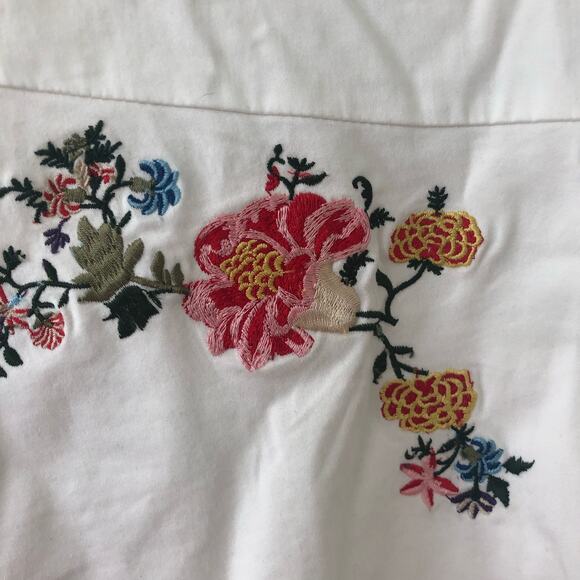 Sundance Peplum Embroidered Sleeveless Blouse Size M - Picture 6 of 10